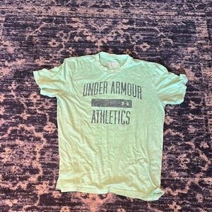 Under Armour Green Men's Athletic Shirt size medium